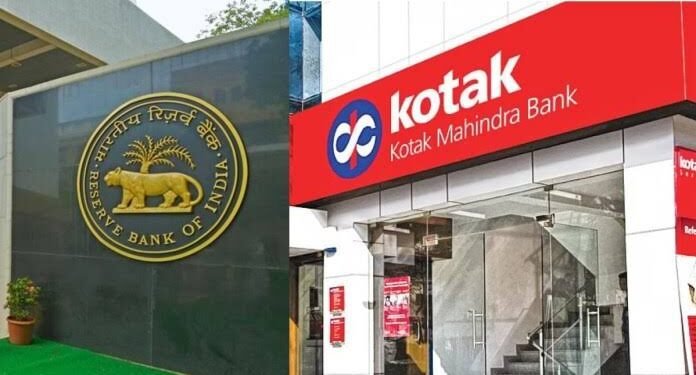 RBI crack downs kotak Mahindra Bank