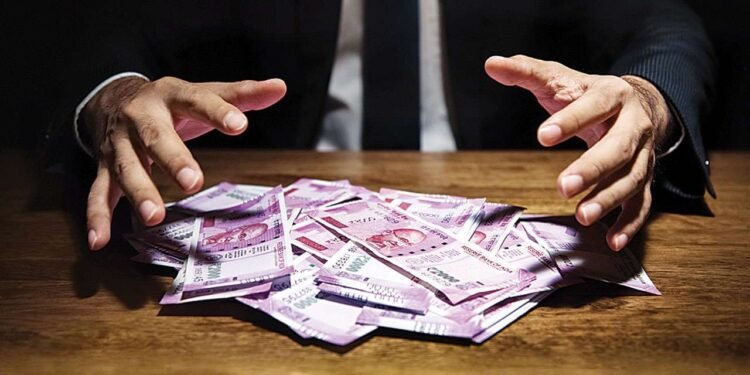 How much black money flowed out of India in 10 years?