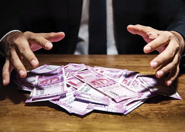 How much black money flowed out of India in 10 years?