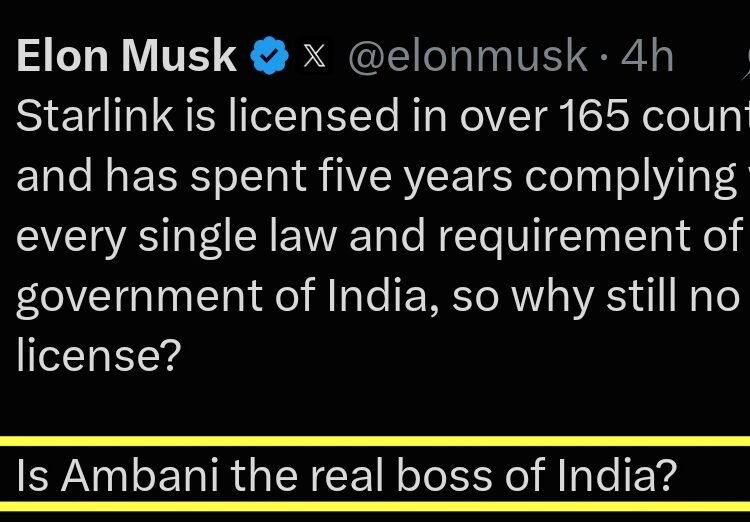 Here’s why Elon Musk asked is Ambani the real boss of India?